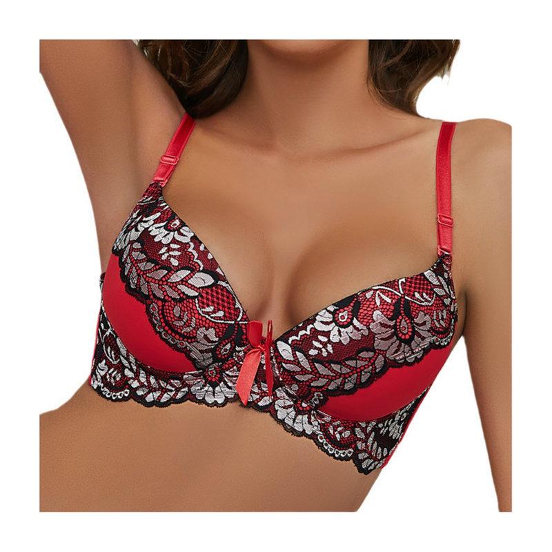 "European & American Style Sexy Lace Adjustable One-Piece Bra"