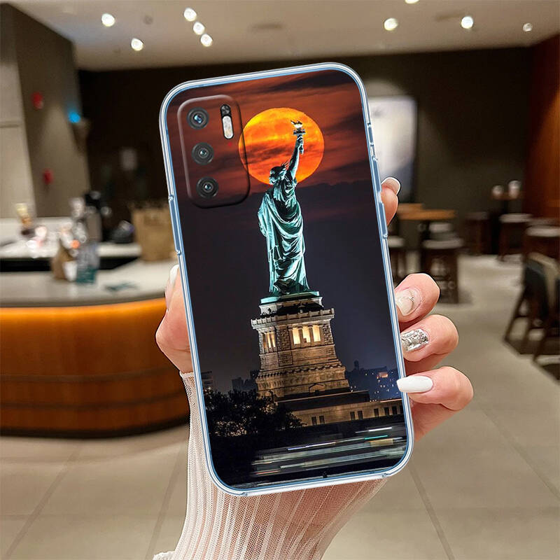 Statue of Liberty Phone Case for Motorola Edge 20 30 S30 40 50 Fusion Lite Plus Pro Ultra Neo One Action Zoom Hyper Power Macro Vision