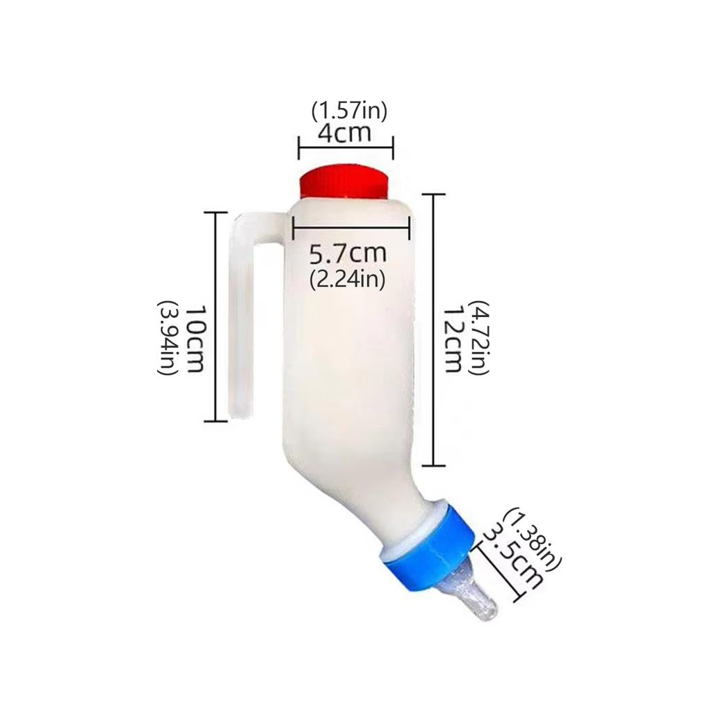 Goat Veterinary Feeding Bottle Pet Nursing Bottle with Nipple for Lambs Sheep Kittens Puppies