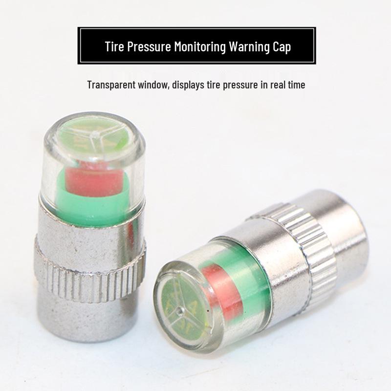 Universal Anti-Theft High-Precision Stainless Steel Tire Pressure Cap with Copper Core