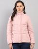 Women's Regular Fit Solid High Neck Full Sleeve Jacket