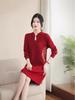 Stylish Wool Winter Dress for Middle-Aged & Elderly Women 2025