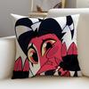 Devilish HHelluva BossS Cushion Cover Breathable and skinfriendly linen pillowcase square removable and washable cushion