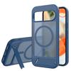 Armor Design Shockproof Matte Case For Google Pixel 10 9 Pro XL Magnetic Wireless Charge Hidden Brackret Semi-Transparent Cover