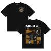 Rapper Milo J La Vida Era Mas Corta ONeck T Shirts Unisexs Women Double Sided Print L Tshirt Cotton Vintage Short Slevee Tshirts