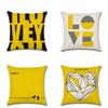 Premium 45x45cm Soft Linen Love Series Cushion Cover For Elegant Sofa Accents