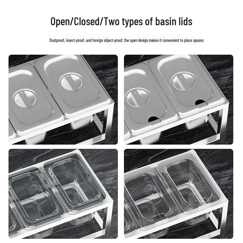 Stainless Steel Commercial Seasoning Box Set