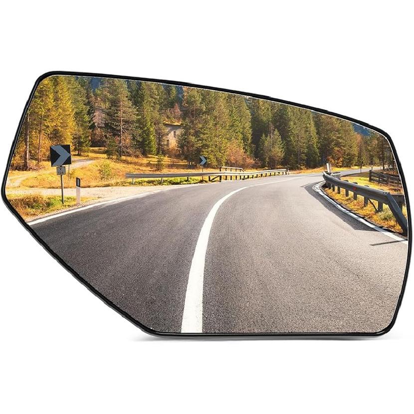 SCITOO Driver Side Mirror Glass For 2003-2007 For Cadillac Escalade, For Chevy Avalanche, Silverado Suburban Tahoe, For GMC Sierra Yukon Left Heat