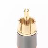 2/6/10Pcs   Solder Plug Gold-Plated Monster Copper Male Plug Wiring Audio And Video Red Black Extension Socket