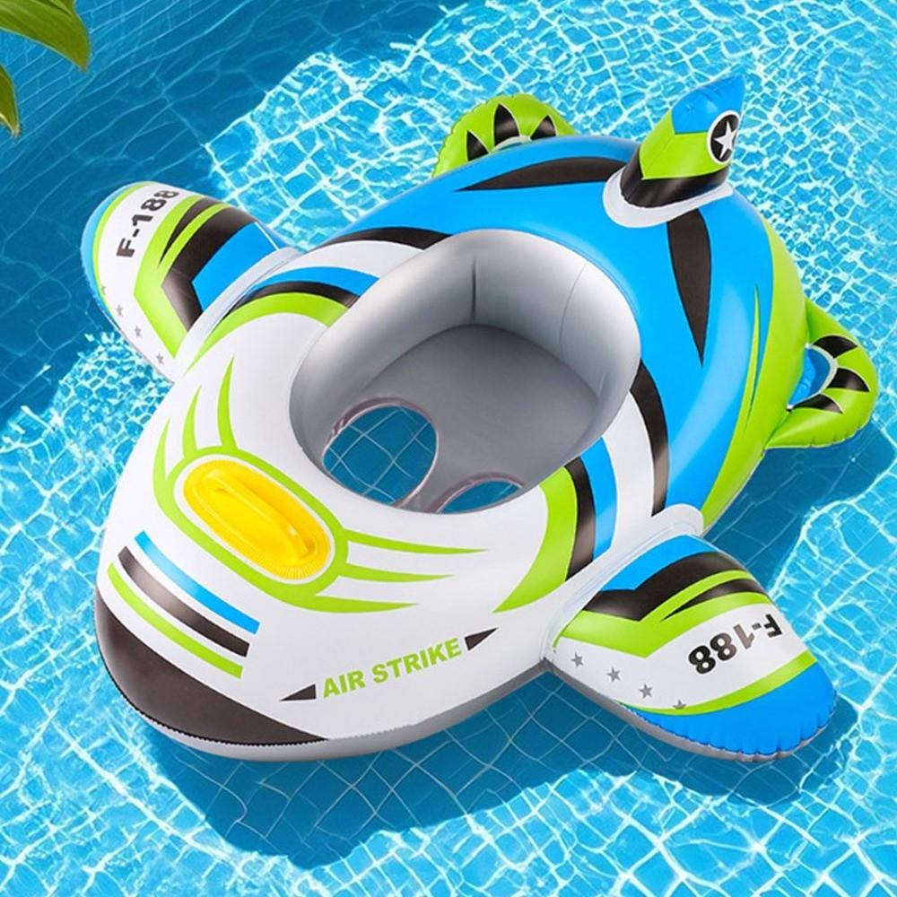 Inflatable Swimming Circle Aircraft Shape Boat Children's Swimming Ring  Water Play