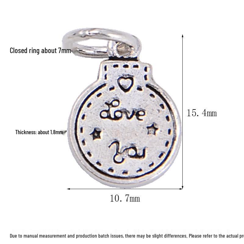 Sterling Silver Cartoon Charms: Gingerbread Man, Snowman, Teddy Bear, Light Bulb - Thai Silver Jewelry DIY Bracelet Accessories.