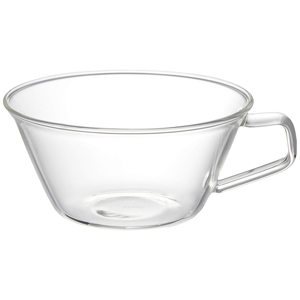 KINTO CAST Tea Cup 220ml Heat Resistant Glass Black Tea Microwave/Dishwasher Safe 8437