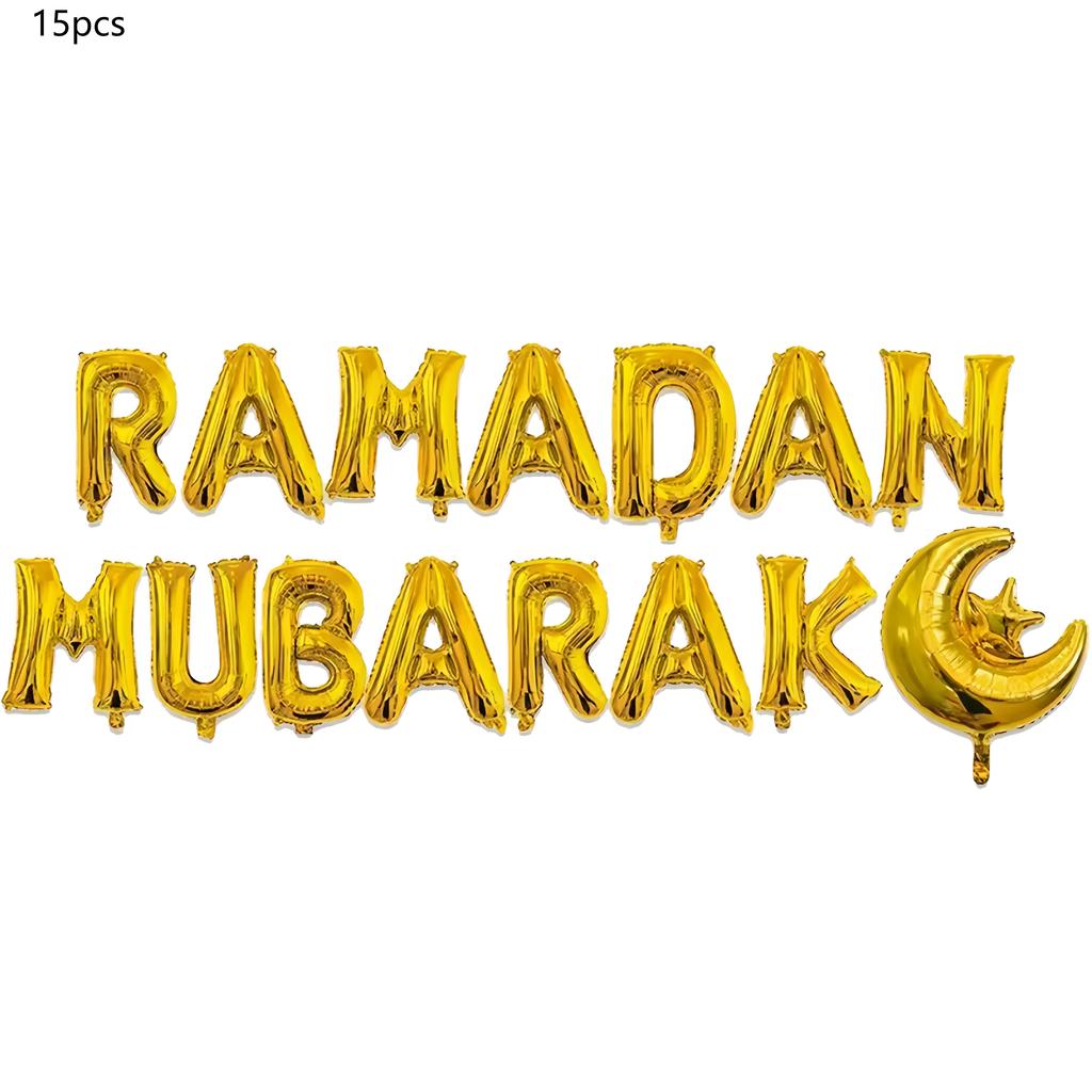 10ks/11ks/15ks/38ks/42ks Eid Mubarak Balónek Ramadanová Dekorace Pro Domov Pomoc Al-fitr Mubarak Kareem Párty Potřeby