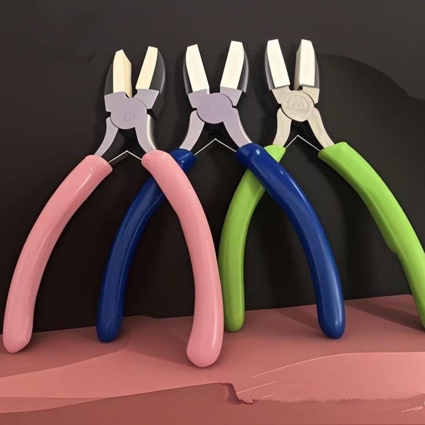 6-Inch Flat-Nose Nylon Jewelry Pliers - DIY Accessories Mini Tool