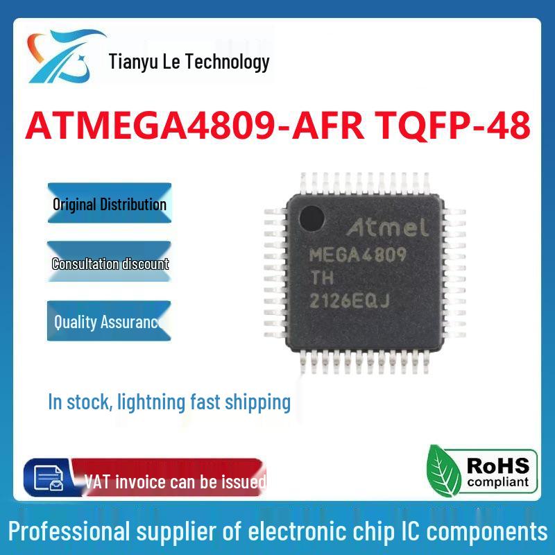 ATMEGA4809-AFR TQFP-48 Microcontroller Chip - megaAVR 0 Series