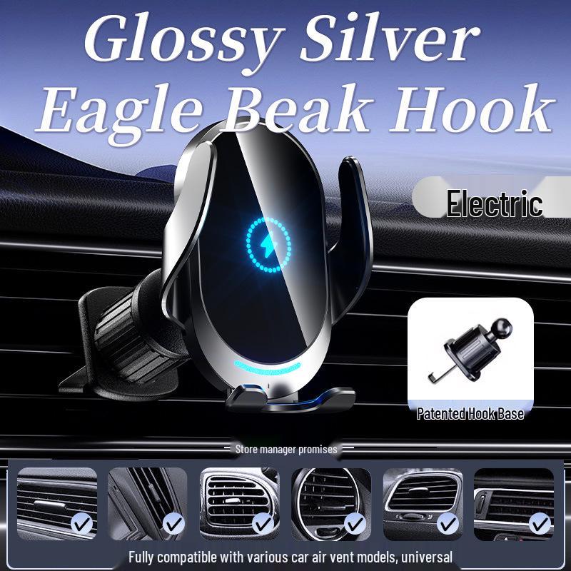 Multi-Function Wireless Car Phone Holder with Air Vent Mount Car Logo Customization