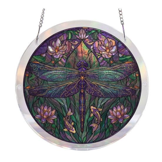 Acrylic Puzzle Suncatcher Decoration, Stained Glass Door Window Hanging Ornament, DIY Puzzle Crafts Pendant for Adults, Puzzle Enthusiasts