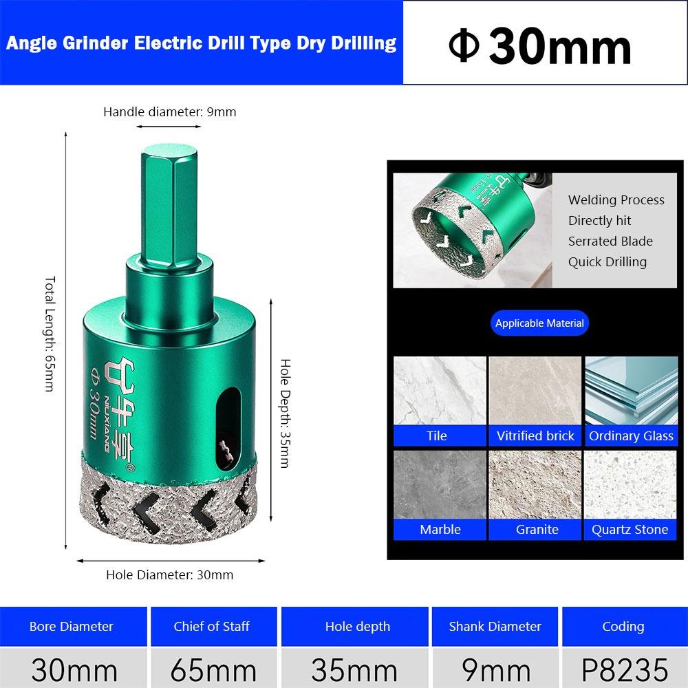 Special Use Ceramic Drill Bit Thickened Body Angle Grinder Hole Saw Tile Hole Saw Ceramic