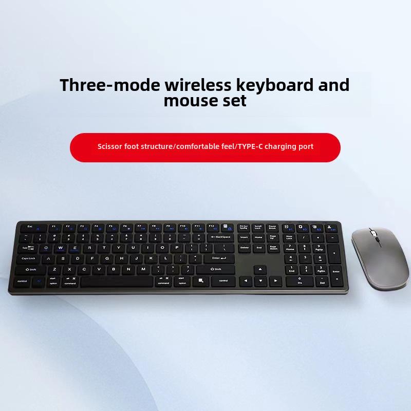 Kabellose Bluetooth Stille Scheren-Tastatur & Maus für Laptops - Kompatibel mit Xiaomi