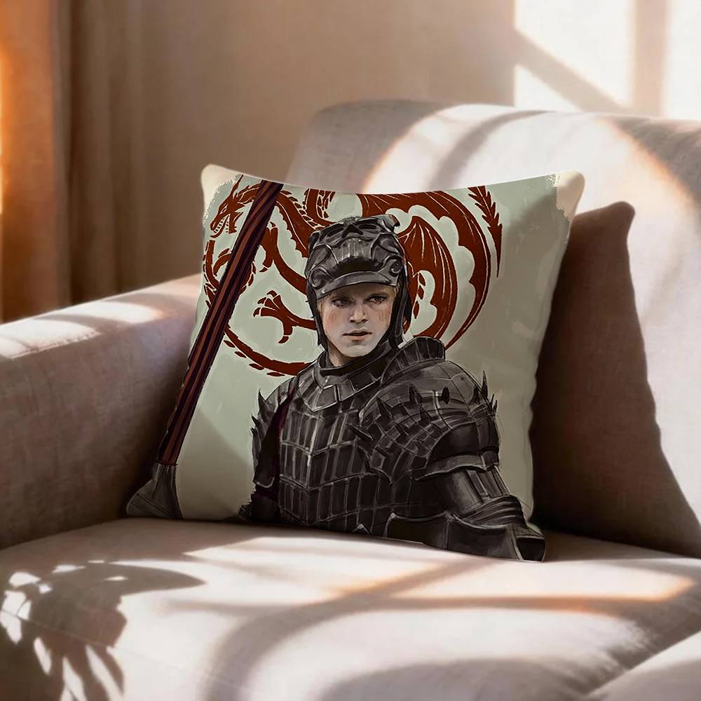 COOL AAerion TTargaryen BBrightflame Pillow Case Pattern Printed Pillowcase For Living Room Sofa Cushion Cover