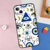 Blue Evil Eye Phone Case For iPhone 16 Pro Max 11 12 13 14 15 Pro Max Mini XR 16e 15 16 Plus Cover Shell