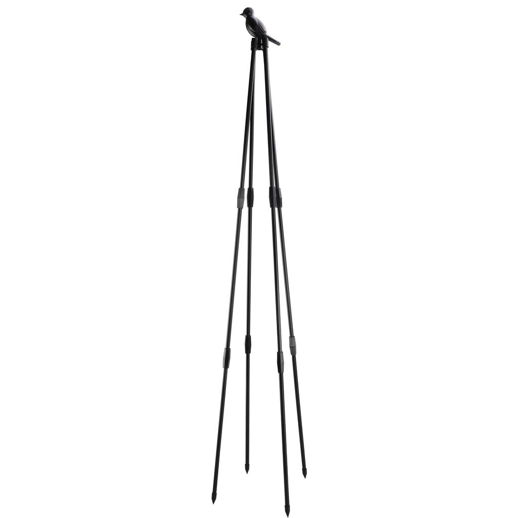 Zahradní obelisk pro popínavé rostliny se 4 kovovými tyčemi pro okurky, růže, fazole šarlatové