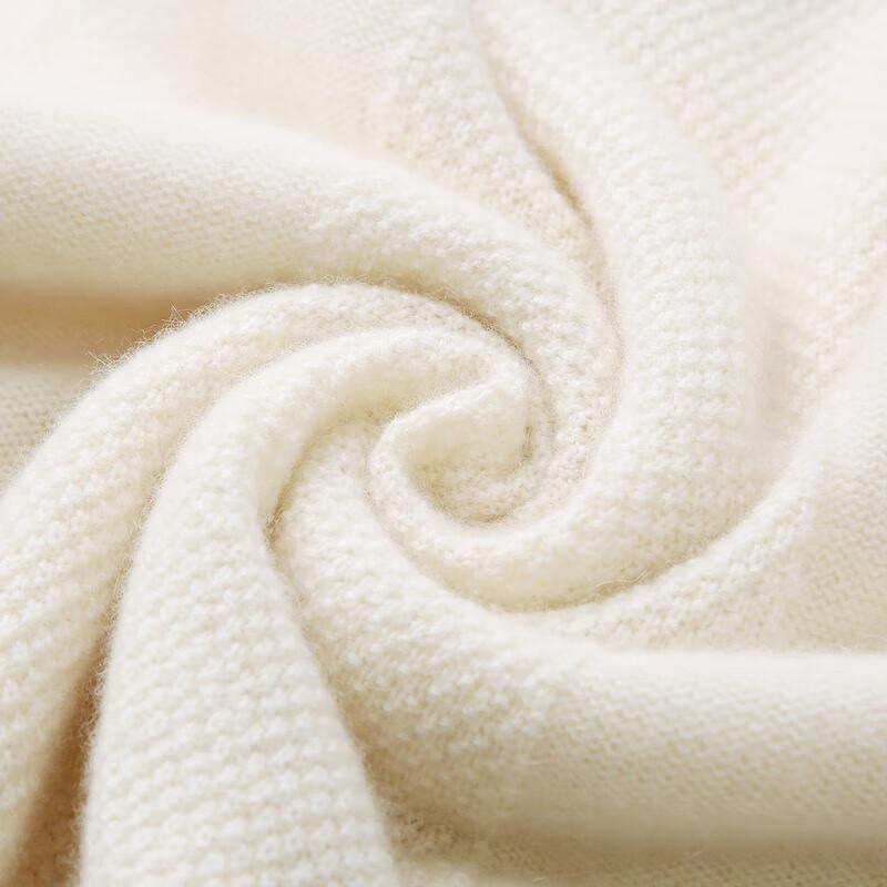 Kommon Boca Women's High-Neck Drop-Shoulder Cashmere Knit Sweater