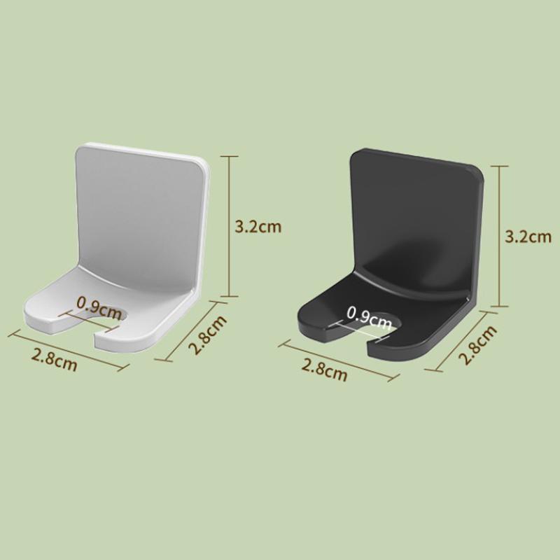 4pcs Toothbrush Rack Dustproof Wall Mounted Electric Toothbrush Rack Punch-free Bathroom Toothbrush Storage Rack
