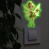Glow-in-the-Dark Fairy Butterfly Switch Stickers -Self-Adhesive Cartoon Decals Removable Wall Decor For Kids Bedroom & Nursery