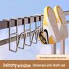 Stainless Steel Multi-Functional Shoe Drying Hooks for Window Railings