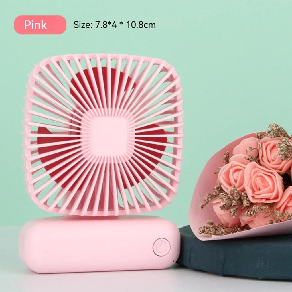 Desktop Mini Fan, Ultra Long Standby Time USB Three Speed Cool Breeze, Silent Portable Handheld, Minimalist Outdoor Summer Gift