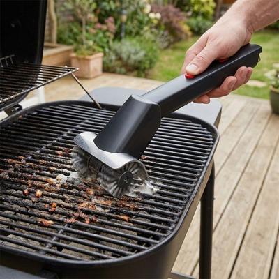 Stainless Steel Electric BBQ Cleaning Brush Rotating Barbecue Brush  Heavy Grease Removal