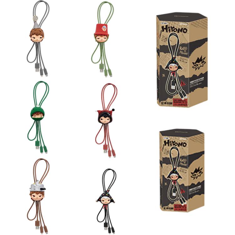 New POP MART HIRONO ONO Echo Collection 2 in 1 Cable Blind Box Products Single Mystery Box/Full Box 6 Pcs PPMT-2504-0006