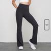 Calças de Yoga Flare de Cintura Alta para Primavera/Verão - Outdoor Perna Larga Ajuste Slim