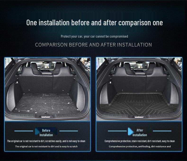 Waterproof, Eco-Friendly TPE Trunk Mat for BAIC New Energy EX360 & EU5 Zhixing - Odorless