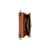 New COACH Canvas With Calfskin Cell Phone Pouch, Shoulder Bag, Crossbody Bag Mini Women's Brown & Dark Rosewood CJ355-B4NQ4