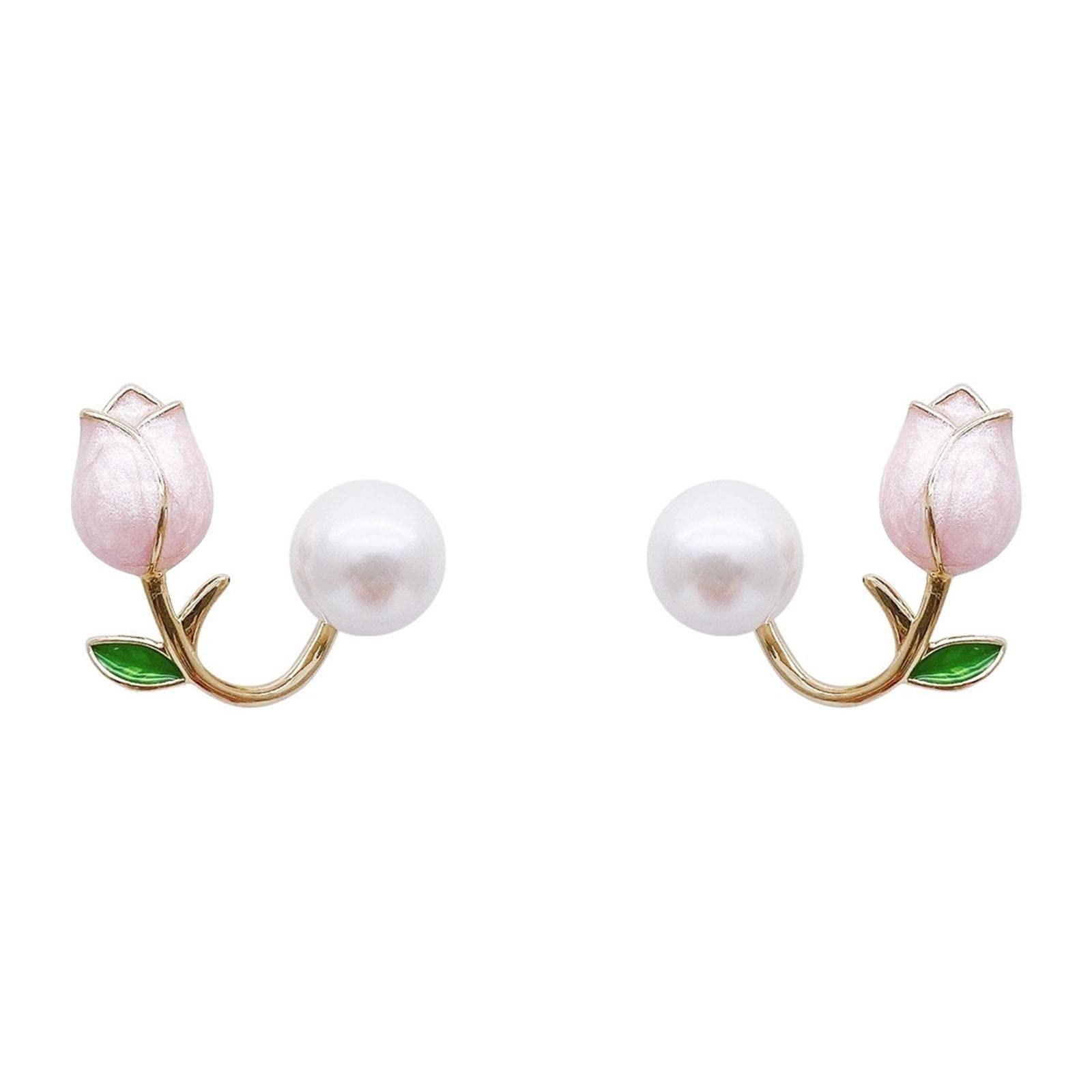 

Korean Pearl Earrings And Earrings, Women s New Trend, High-end Feeling, Temperament, Summer Earrings One Size белый