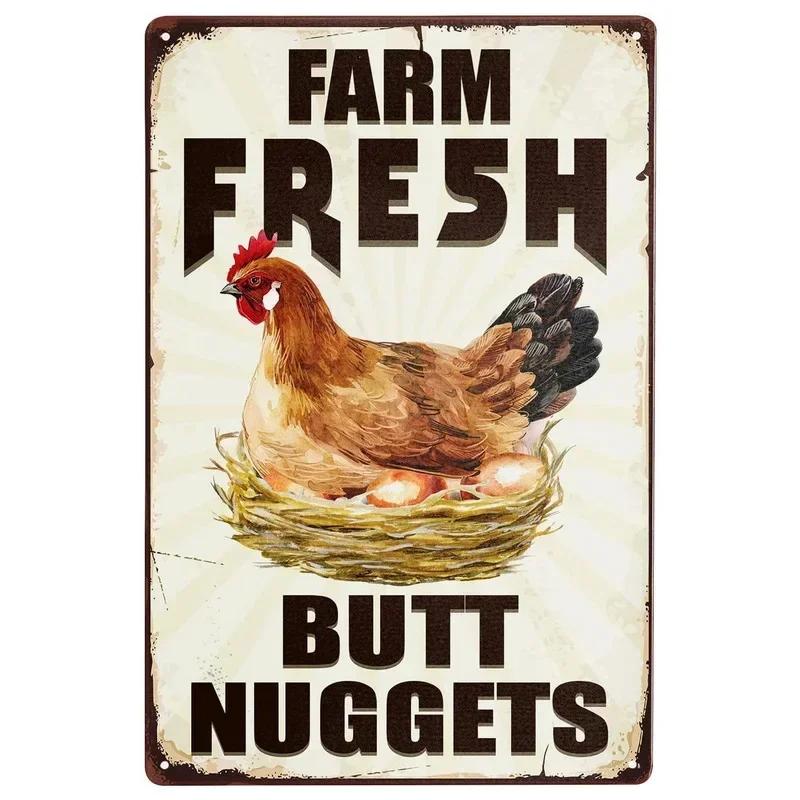 Vintage Man Cave Signs Coop Farm Garage Wall Decor Tin Sign Shabby Rusty Poster Board Decoration Tinplate Painting Metal Plates
