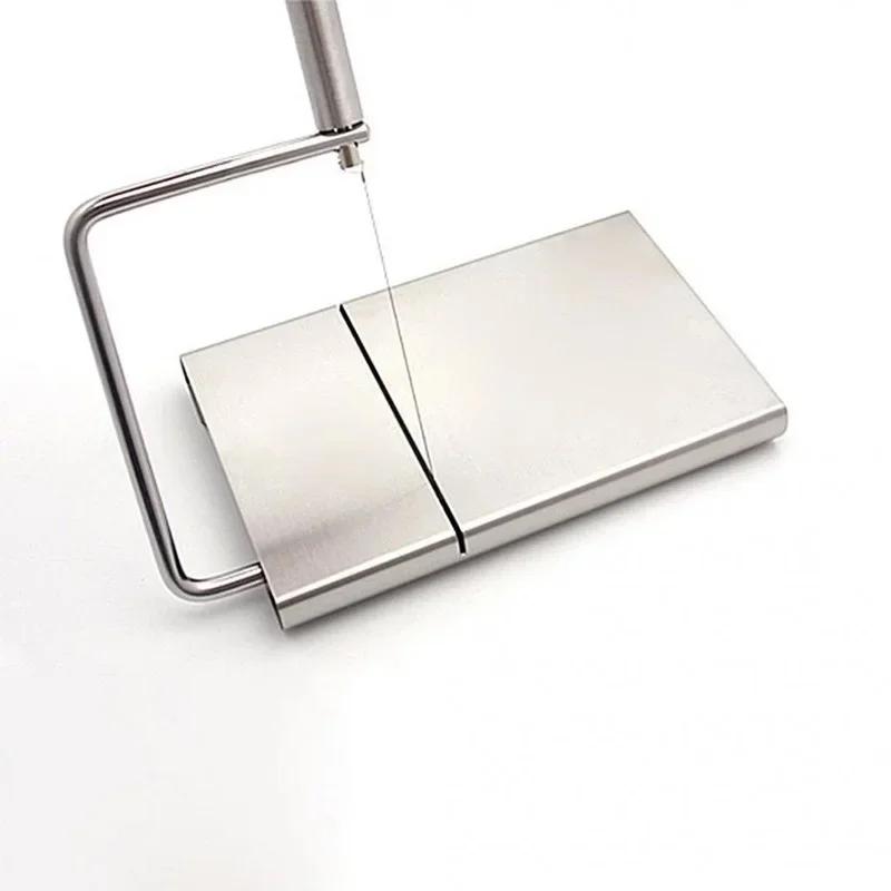 Hochwertiger Edelstahl Käseschneider Küchenschneidebrett Geeignet für Hart- und Halbhartkäse Butterschneider