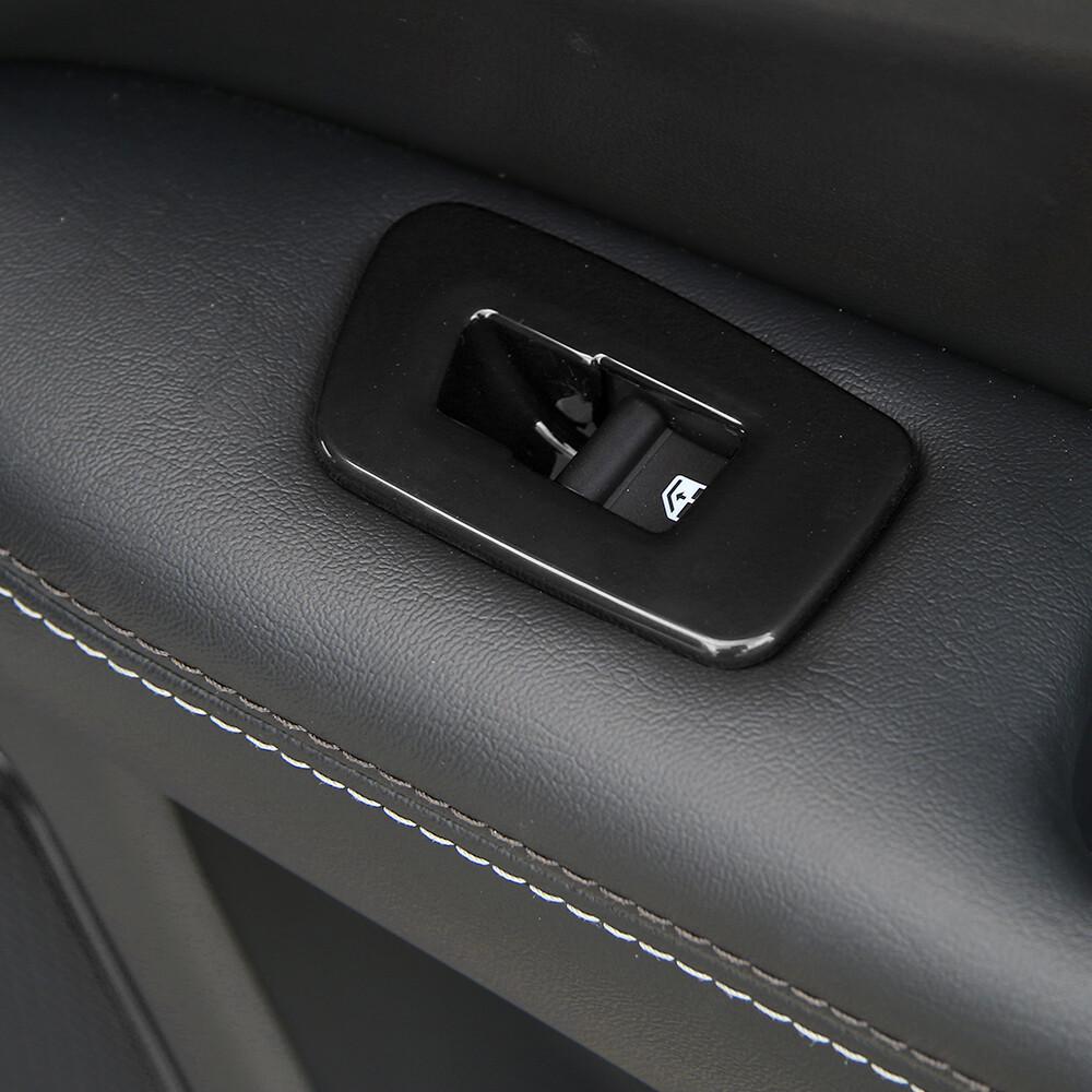 4pcs Door Window Lift Switch Panel Trim Cover for Jeep Compass 2017-19