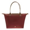 Longchamp Logo Foldable Zipper Tote Bag Women Tote Bags Red 2605089P59