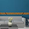 Self Adhesive Wallpaper Border, Acrylic 3D Mirror Effect Peel and Stick Wall Decor for TV Feature Wall, Living Room