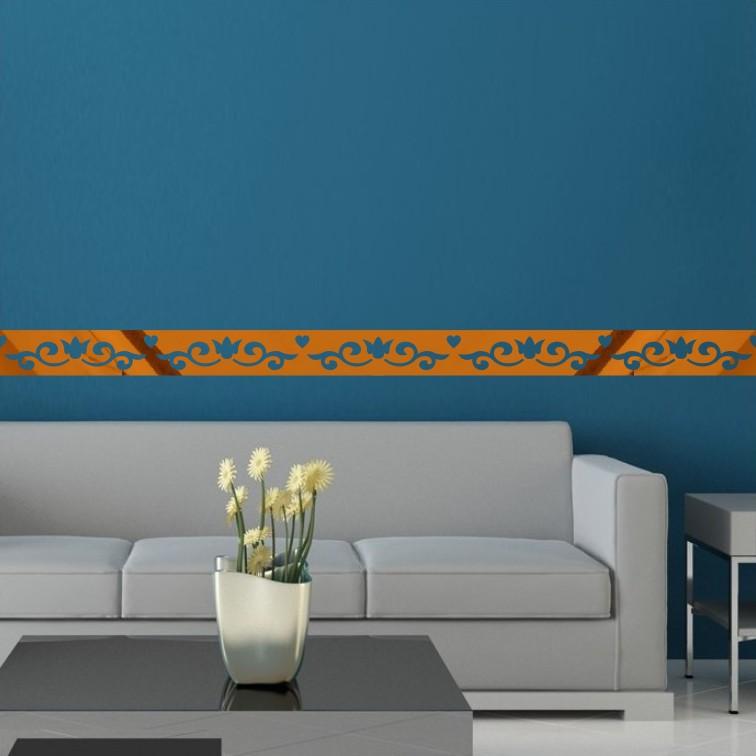 Self Adhesive Wallpaper Border, Acrylic 3D Mirror Effect Peel and Stick Wall Decor for TV Feature Wall, Living Room