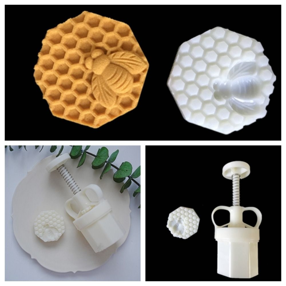 Honeycomb Shape Honeycomb Moon Cake Mold 3D Mung Bean Cake Mold Pastry Mold  Mid-autumn Festival