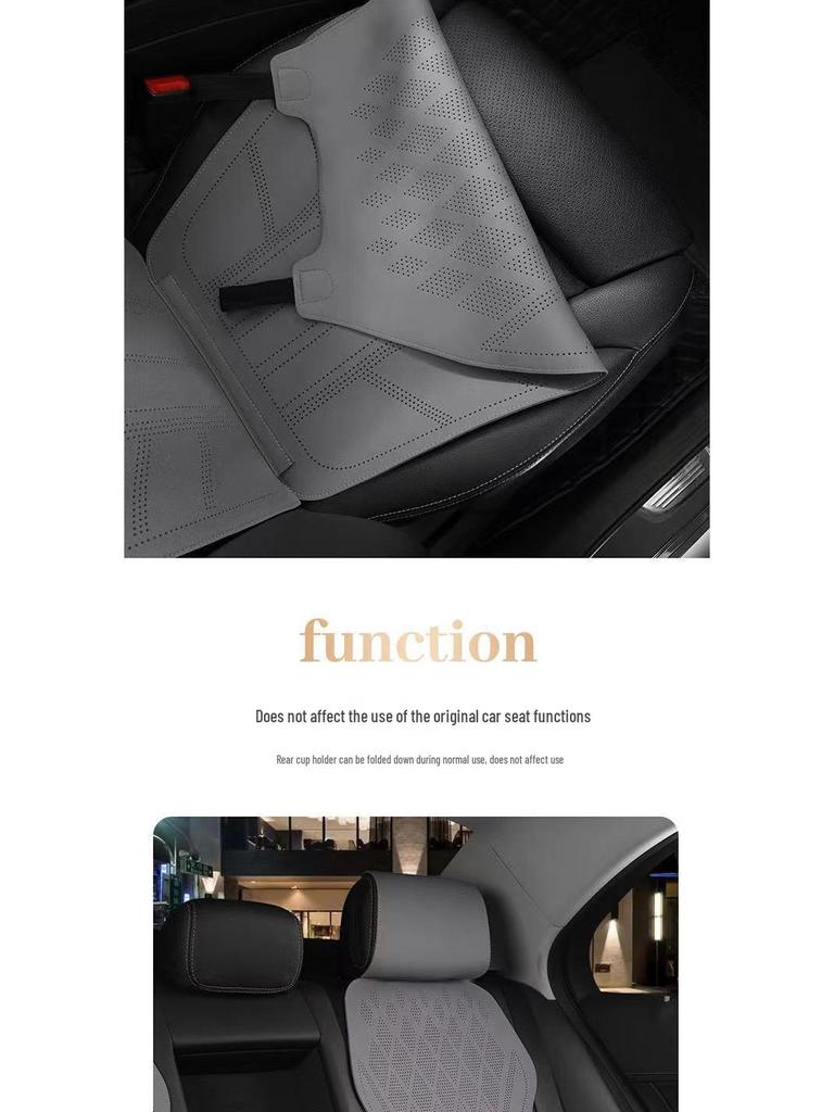 Universal Breathable Suede Car Seat Cushion - Four Seasons Perforated Comfort Cover