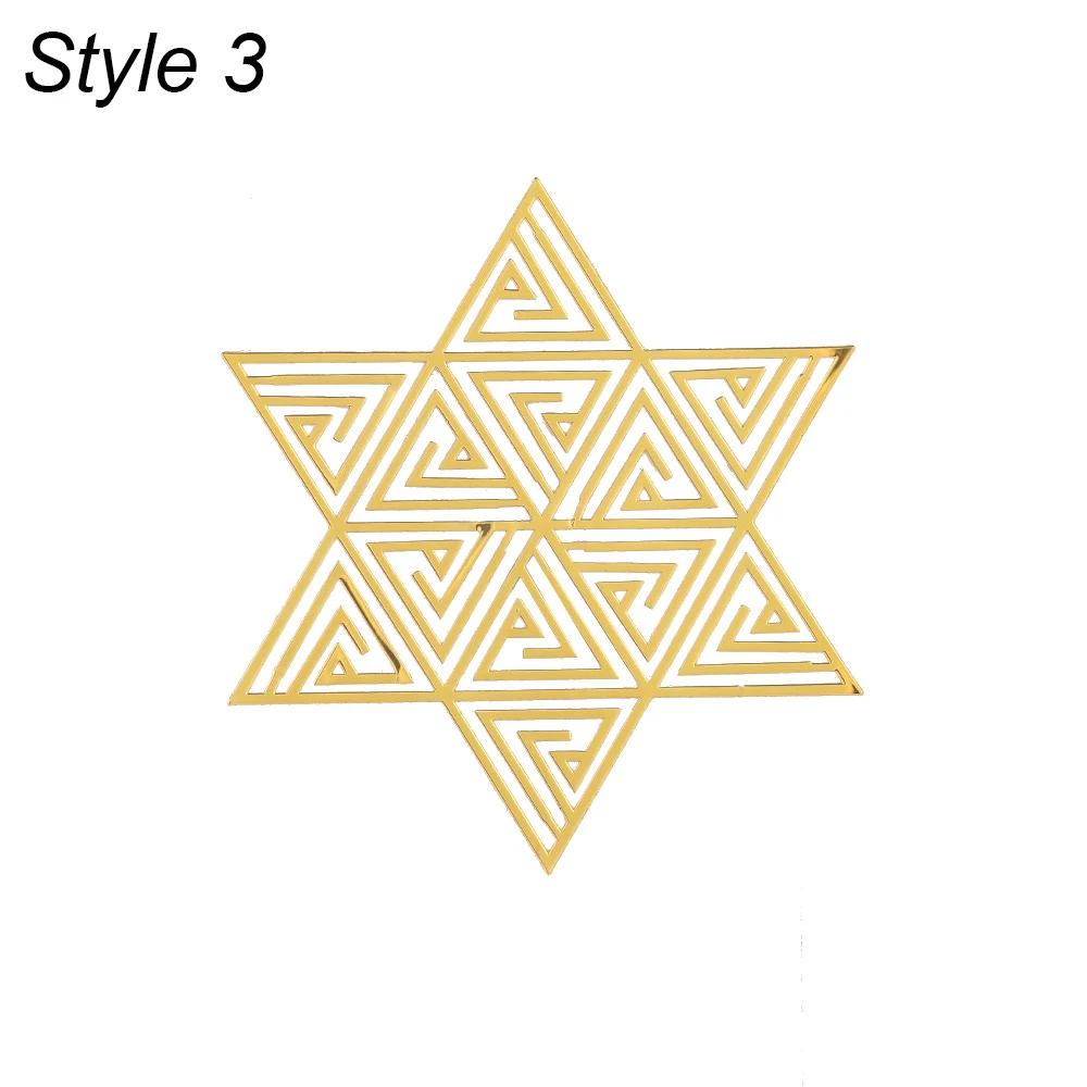 

Золото Сакральна геометрія Метал Мідь Наклейка Дракон Тай Чі Енергія Наклейка Квітка Життя Візерунок DIY Форма Ремесла