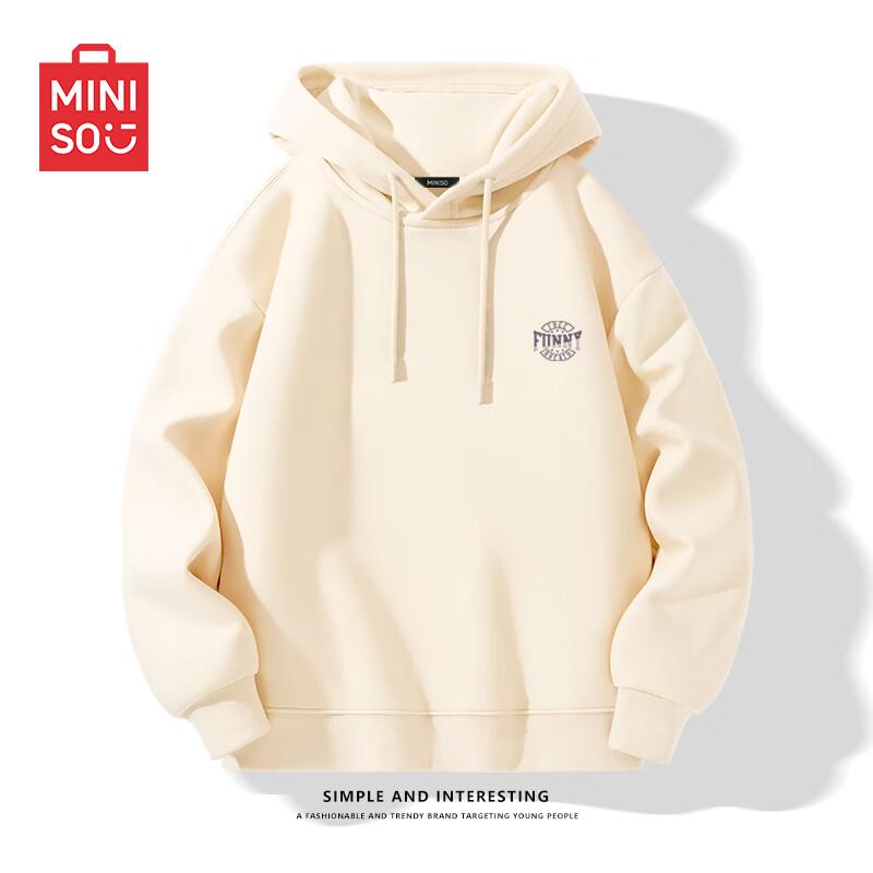 MINISO Men's French Terry Hooded Sweatshirt
