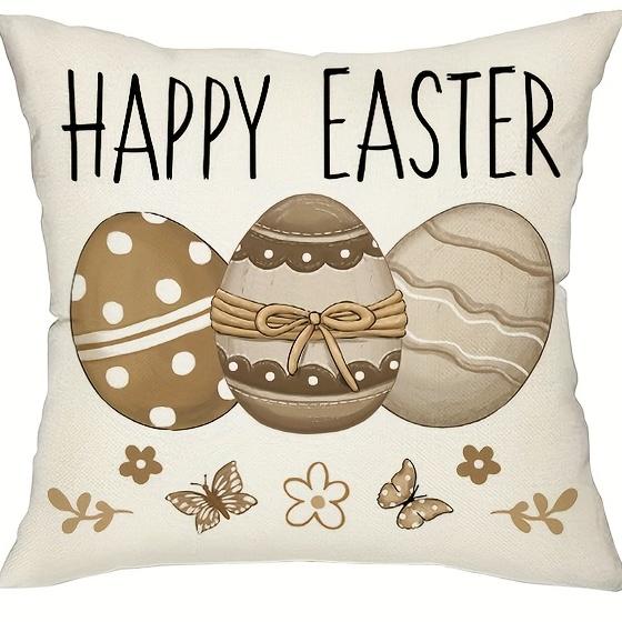 Easter Bunny Truck Egg Pillow Covers - Farmhouse Spring Summer Indoor Outdoor Home Decor