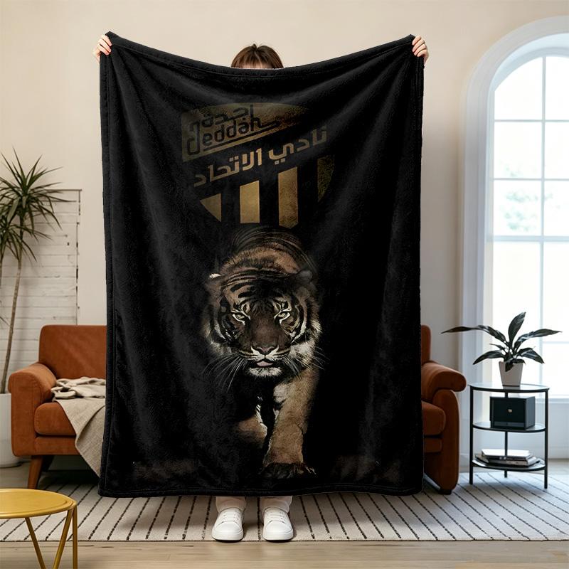 Al‑Ittihad FC Soft and Comfortable Flannel Suitable for Sofas Living Rooms Outdoor Camping Travel and Also Makes a Great Anniversary Gif
