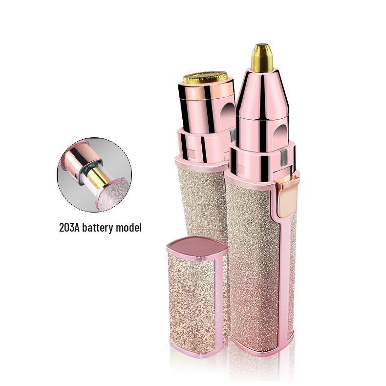 Japanese USB Lipstick Eyebrow and Body Trimmer: 2-in-1 Electric Painless Epilator